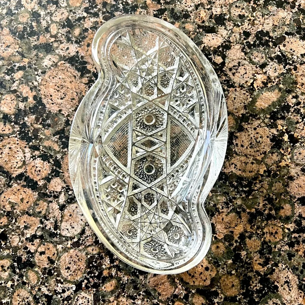 Vintage Glass Relish or Candy Dish EUC